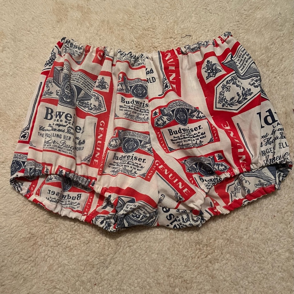 Vintage Budweiser handmade bloomers. One of a kind.